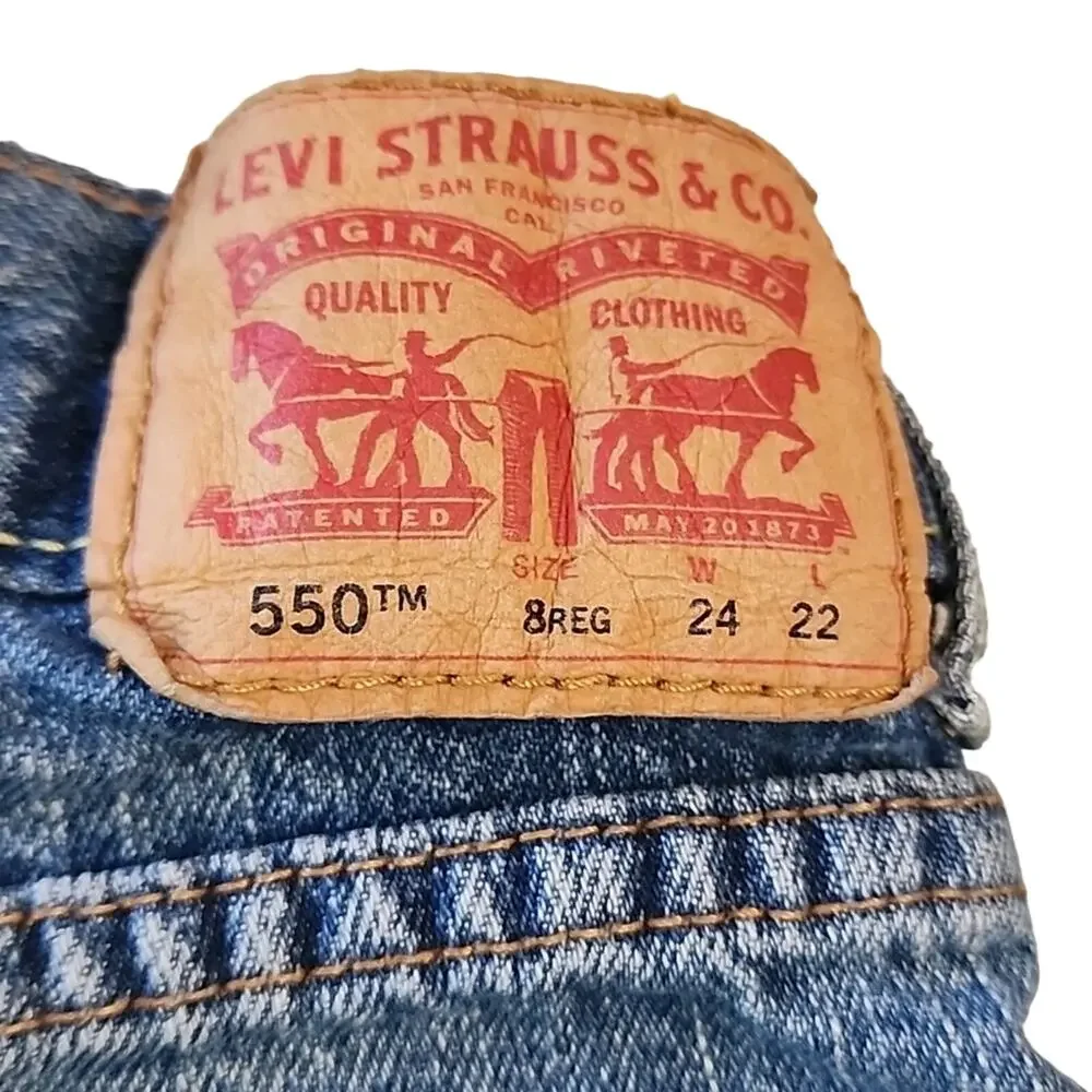 Levi's 550 Relaxed Jeans, 24x22, Boys 8